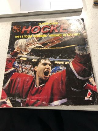 1986 O - Pee - Chee Opc Hockey Sticker Album - Complete Set