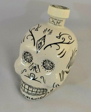Kahtequila Skull Bottle (empty) Day Of The Dead Blanco