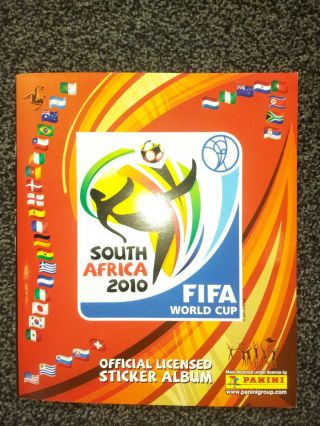 Panini Fifa World Cup 2010 South Africa Sticker Album 100 Complete