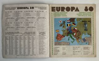 Complete Panini Europa 80 Football Sticker Album 2
