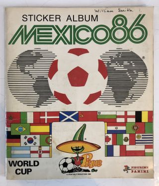 Complete Panini Mexico 1986 World Cup Sticker Album Includes Maradona & Platini