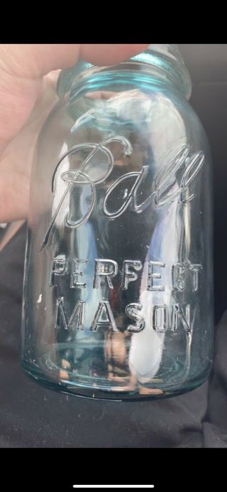 Rare Lucky 13 Ball Perfect Mason Jar 1923 - 1933 2