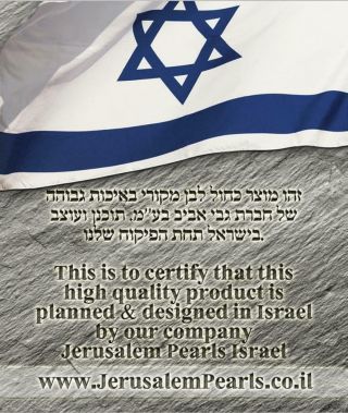 Jewish Magen David Hanukkah Menorah 9 Inch Hand Painted Candle Stand Israel 2