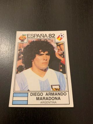 Diego Maradona Rookie Sticker World Cup Espana 82 Panini