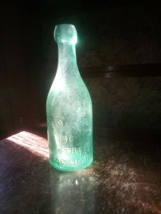 Antique Bottle Rbc Brooklyn Ny Xx