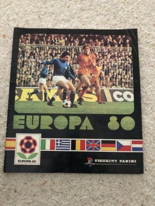 Europa 80 Panini Sticker Album - 100 Complete -