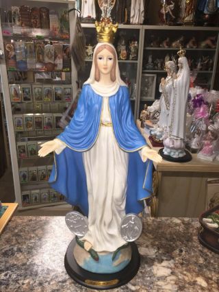 17 " Our Lady Of Grace Resin Statue