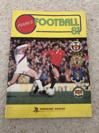Football 81 Panini Sticker Album - 100 Complete -