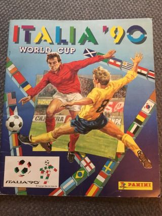 Panini Italia ‘90 World Cup: Empty,  Very Good Condtion.