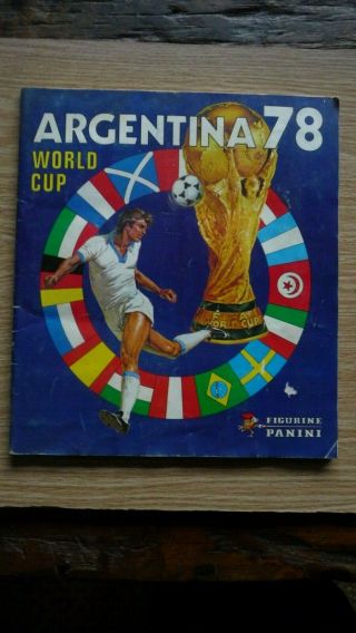 Rare Panini Argentina 1978 World Cup Sticker Album,  Near Complete,