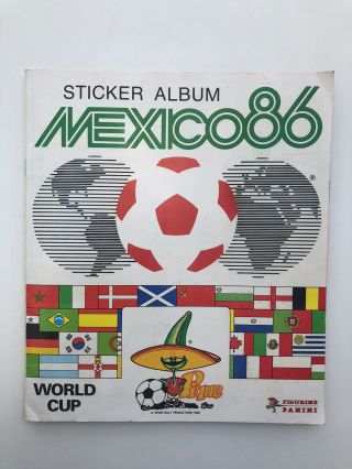 Panini Mexico 86 World Cup Sticker Album 100 Complete