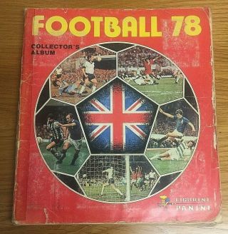 Very Rare Panini Football 78 Sticker Album - Hand Signed By 70 - Alex Ferguson