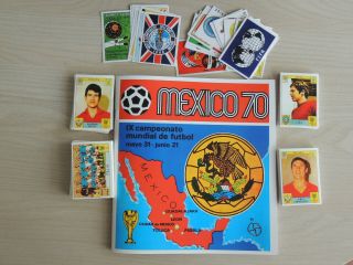 ALBUM PANINI MEXICO 70 INTERNATIONAL,  COMPLETE SET OF STCKERS - CARDS,  ANASTATIC 2