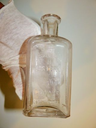 Antique Sutherland 7 Sisters Ny Hair Grower Tonic Advertising Bottle 6 " Ex