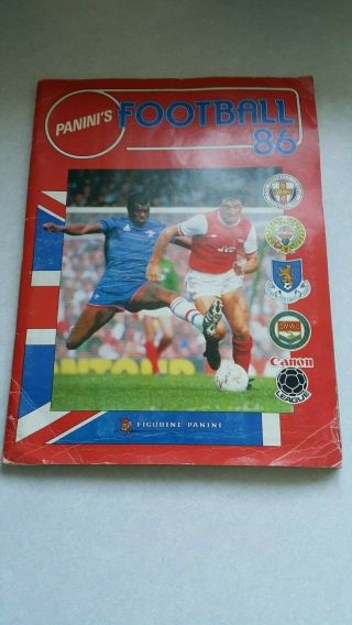 Football 86 Album By Panini 100 Complete