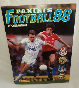 Vintage 1988 Panini Football Sticker Album 100 Complete