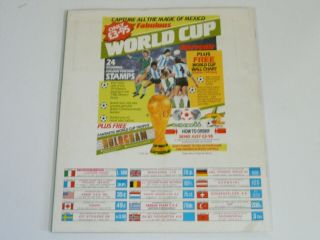 Panini Mexico 86 World Cup Sticker Album.  Contains 263 stickers 3