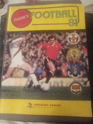 Vintage Panini Football Sticker Album Book.  1980 