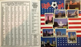 OFFICIAL PANINI ALBUM WORLD CUP USA 1994 REPRINT,  COMPLETE 2