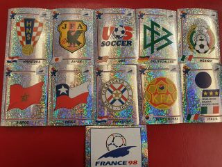 Panini France 1998 World Cup Set 11 Badges