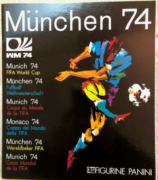 Official Panini Album World Cup Munchen (germany) 1974 Reprint,  Complete