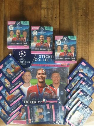 Topps Champions League Sticker Album Starter Pack Mega Bundle