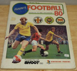 Panini Football 80 Sticker Album - Complete