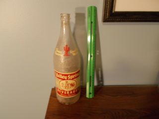 Vintage Valley Spring Beverages Glass 1 Quart Soda Bottle Phoenix,  Arizona