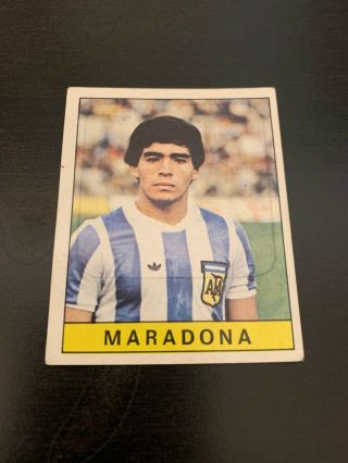 Diego Armando Maradona Rookie Sticker N.  312 Calciatori Panini 1979 - 80 Very Good