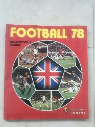 Panini Football 78 Sticker Album - Only Missing 7 Stickers