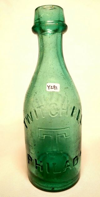 Green Twitchell Hat Top Pony Soda,  Circa 1865 Civil War Philadelphia