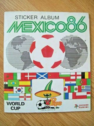 Panini Mexico 86 World Cup Sticker Album Almost Complete Just One Sticker Short