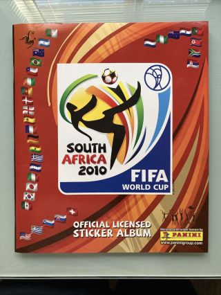 100 Complete Panini World Cup South Africa 2010 Sticker Album