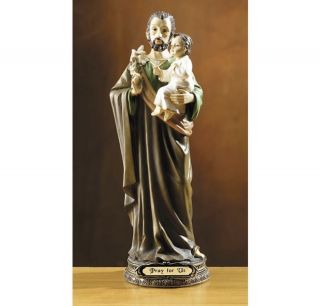 St Joseph And Baby Jesus Catholic Statue 8.  5 " Religious Figurine Ns257