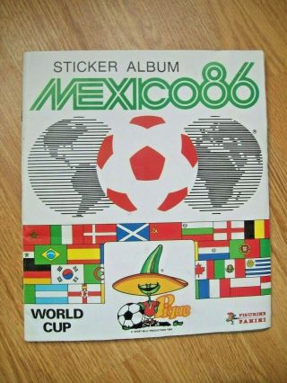 Panini Mexico 86 World Cup Album,  Complete,  1986