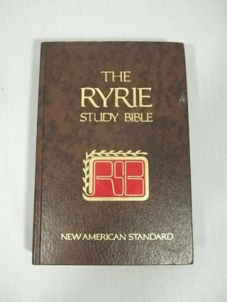The Ryrie Study Bible American Standard Moody Press 1978 Brown Hardcover