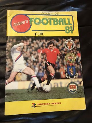 Football 1981 Panini Sticker Album.  Complete.