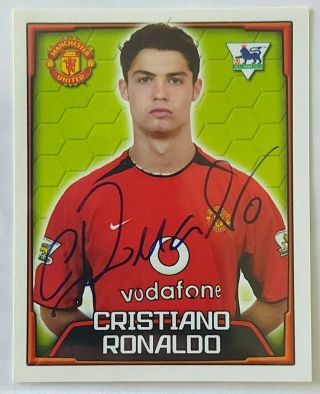 Cristiano Ronaldo Rookie Merlin Premier League 2004 Sticker Manchester United