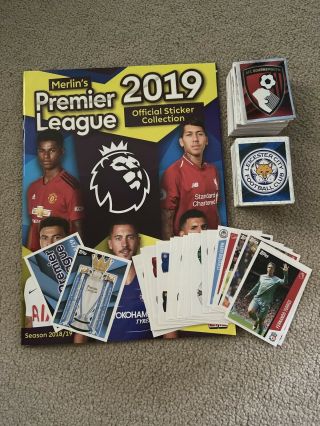 Merlin Topps Premier League 2019 Empty Album And 100 Complete Loose Sticker 310