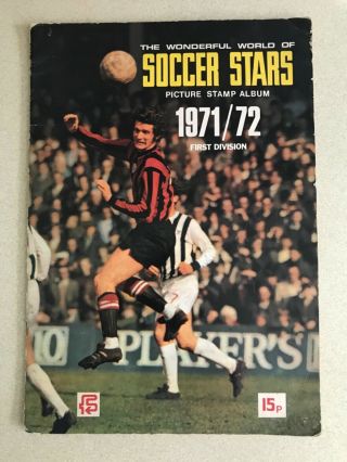 Fks 71/72 Wonderful World Of Soccer Stars Sticker Album.  100 Full.