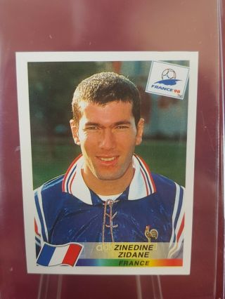 Zinedine Zidane France 1998 World Cup Panini Sticker