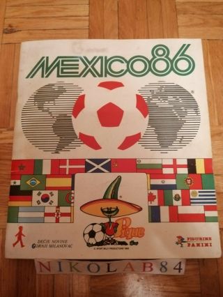 Mexico 86 Panini Complete Album World Cup 1986