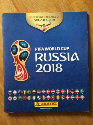 Panini Fifa World Cup Russia 2018 Sticker Album (almost Complete)