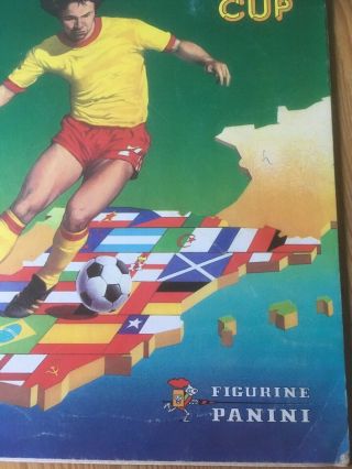 PANINI,  ESPANA 82 WORLD CUP,  STICKER ALBUM FOOTBALL 1982 - VGC - EMPTY 3