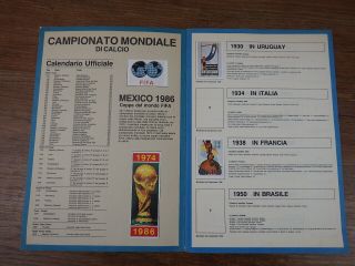 Album genre Panini LAMPO MEXICO 1986 Football World Cup Edizioni FLASH Calcio 3