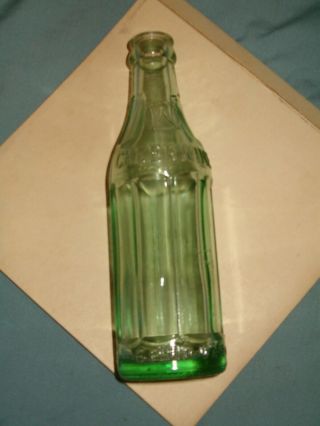 Vintage Aqua Cheerwine Soda Bottle,  Salisbury,  Nc.  / Embossed 6 Fl Oz / Lgw