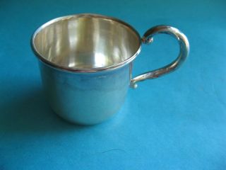 Judaica Israel Sterling Silver Cup With Handle