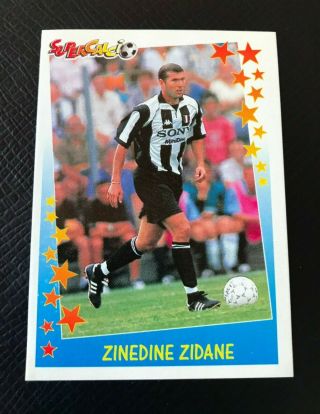 Zinedine Zidane Panini Calcio 1997 - 98 Sticker 104 Juventus