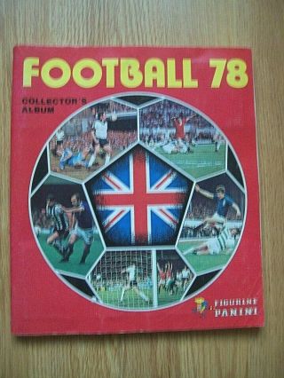 Panini Football 78 Album,  Complete,  Vgc,  1978