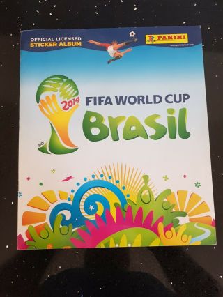 Panini 2014 World Cup Brazil Sticker Album - 100 Complete - No Writing - No Ink